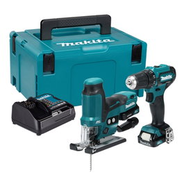 Makita CLX252SAJ Kit combiné sans fil 12V max. (Perceuse-visseuse et Scie sauteuse)