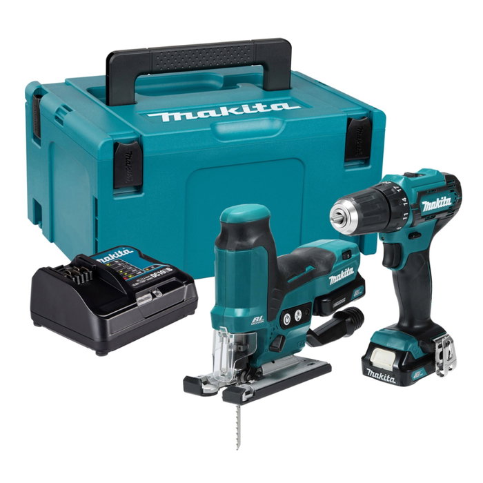 Makita CLX252SAJ Kit combiné sans fil 12V max. (Perceuse-visseuse et Scie sauteuse) Makita CLX252SAJ Kit combiné sans fil 12V max. (Perceuse-visseuse et Scie sauteuse)