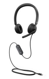 Microsoft Modern USB-C Headset avec Micro à Réduction de Bruit et Contrôles Intuitifs - Certifié pour Microsoft Teams - Audio Haute Qualité pour Appels et Productivité - 1.8 m