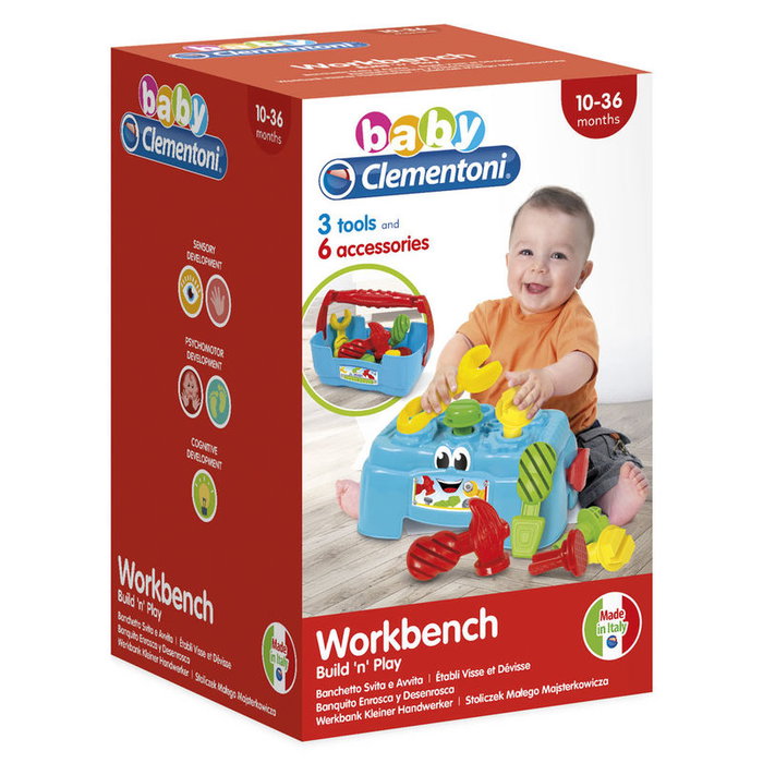 Clementoni Atelier de bricolage Baby - Boîte à outils (9 pcs)