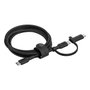 Belkin Câble 2-en-1 USB-C et Lightning Noir, 1,5 m