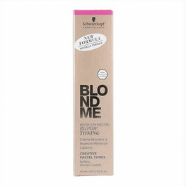 Schwarzkopf BM Pastel Toning T-Ice 60 mL - Matifiant éclaircissant pour cheveux blonds avec tons pastel et brillance
