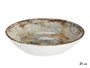 Vessia Assiette Creuse Porcelaine 21 cm Marron Pierre (Set de 24)
