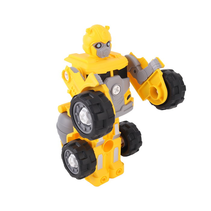 TACHAN Robot 3 en 1 Transformable, Amarillo, 27 Pièces, Jeu de Construction Se Transformant en 2 Véhicules, Jouet pour Enfants +3 Ans TACHAN Robot 3 en 1 Transformable, Amarillo, 27 Pièces, Jeu de Construction Se Transformant en 2 Véhicules, Jouet pour Enfants +3 Ans