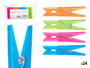 Arte Regal Set de 24 Pinzas en Plastico Pequeñas Multicolores 10x22x3.5 cm (Set de 24)