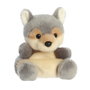AURORA - Peluche animale Lobo (Loup) Palm Pals, 13 cm, marquage CE, jouet d'enfant
