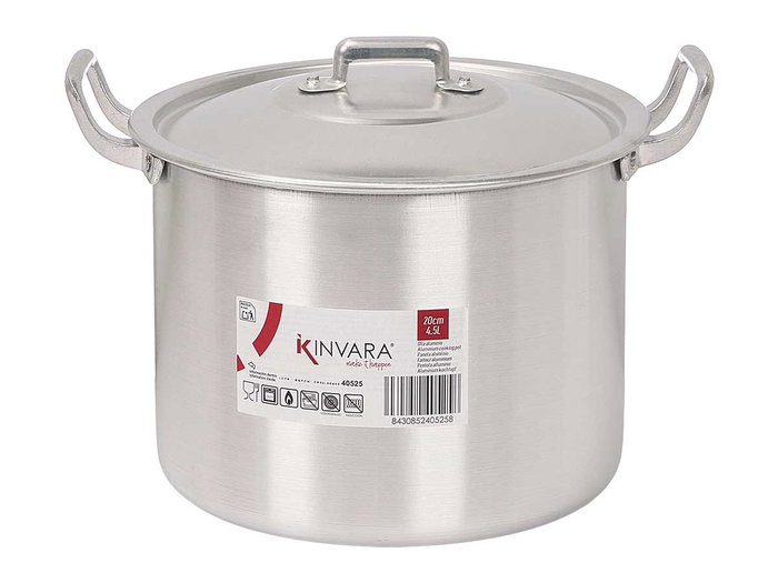 KINVARA Olla de 20 cm en aluminium, 4,5 L, Plata KINVARA Olla de 20 cm en aluminium, 4,5 L, Plata