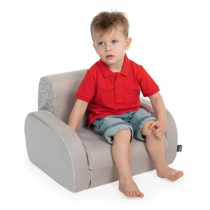 Chicco Twist dune Fauteuil évolutif pour bébé - Fauteuil, chaise longue ou divan modulable - Tissu déhoussable beige