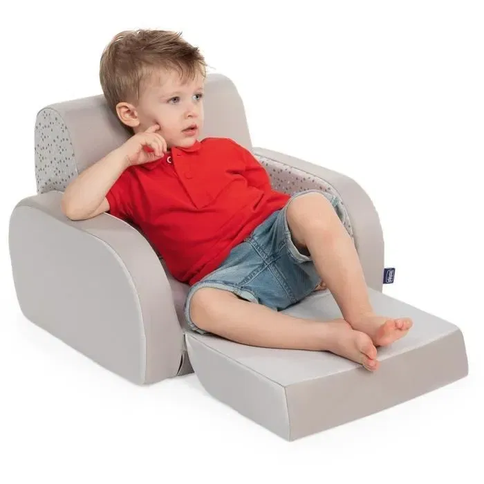 Chicco Twist dune Fauteuil évolutif pour bébé - Fauteuil, chaise longue ou divan modulable - Tissu déhoussable beige
