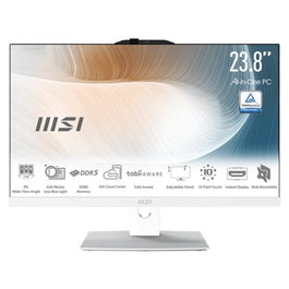 MSI AM242P-2089XEU Tout-en-un 23,8 pouces Blanc, Intel Core i5, 16GB, 512GB SSD