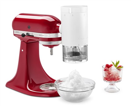 KitchenAid 5KSMSIA Accessoire pour granités pour batteur sur socle, machine à piler la glace pour desserts et boissons glacées