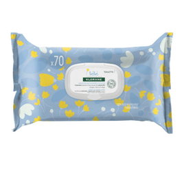 Klorane Toallitas Bébé Paquet de 3 x 70 unités - Lot de lingettes pour bébé