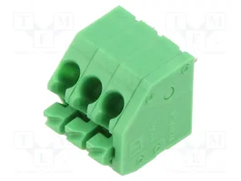 PHOENIX CONTACT Barre de serrage pour PCB 3 broches 3,5mm vert
