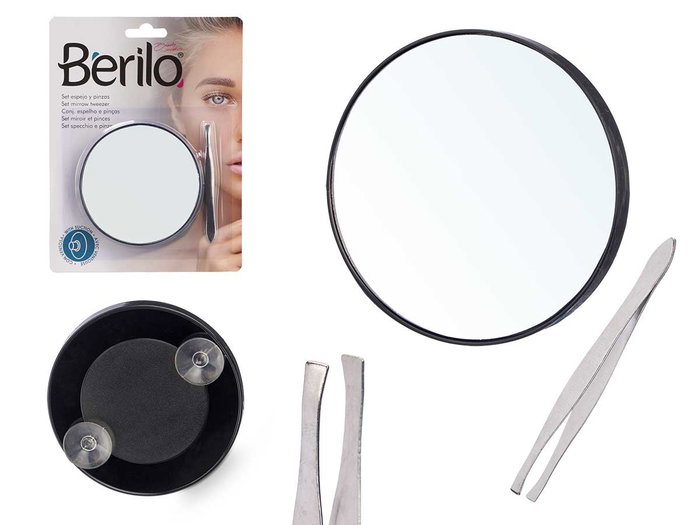 ARTE REGAL Set Espejo Pinzas Plata ARTE REGAL Set Espejo Pinzas Plata