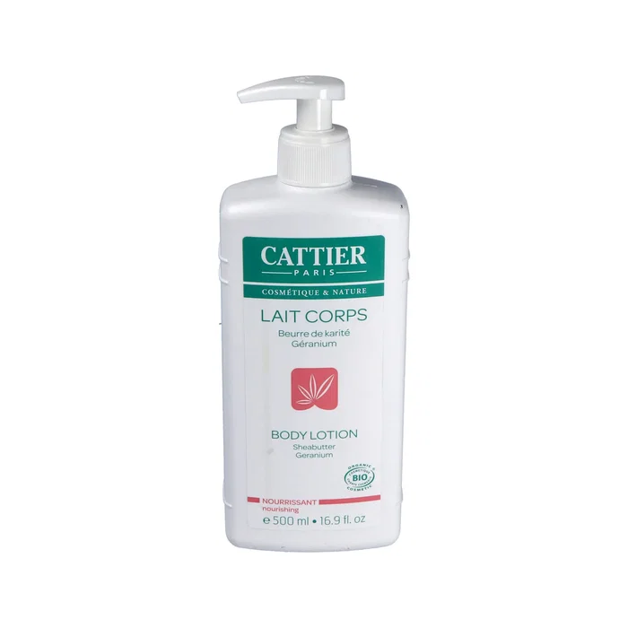 Cattier Lait corporel nutritif au karité et géranium 500ml Cattier Lait corporel nutritif au karité et géranium 500ml
