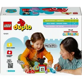Lego DUPLO Disney 10454 - La maison et la voiture de Mickey, Jeu de construction pour enfants dès 2 ans, avec figurine, 27 pièces