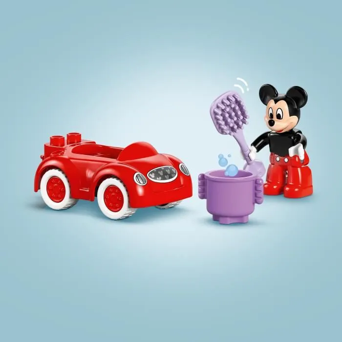 Lego DUPLO Disney 10454 - La maison et la voiture de Mickey, Jeu de construction pour enfants dès 2 ans, avec figurine, 27 pièces