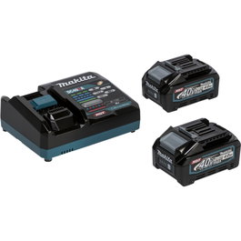 Makita Power Source Kit Li 40V 191J97-1 avec 2 batteries BL4040 et chargeur DC40RA