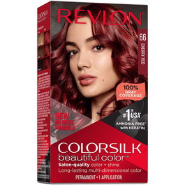 Revlon Colorsilk Teinture Permanente pour Cheveux 66 Rouge Cerise - 130 ml