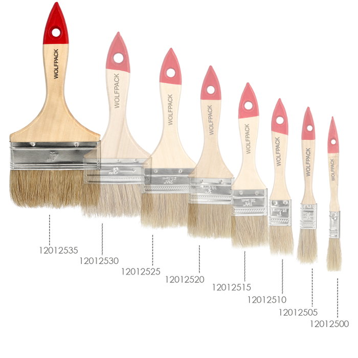 WOLFPACK LINEA PROFESIONAL Pinceau Brico double poils blancs Nº 30