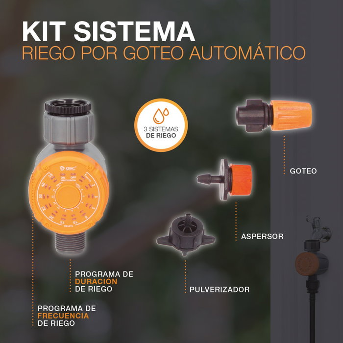 GSC Evolution Système de riego par goutte-à-goutte automatique