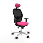 Piqueras y Crespo Chaise de Bureau avec Appui-tête 1D086N1 Rose