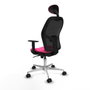 Piqueras y Crespo Chaise de Bureau avec Appui-tête 1D086N1 Rose