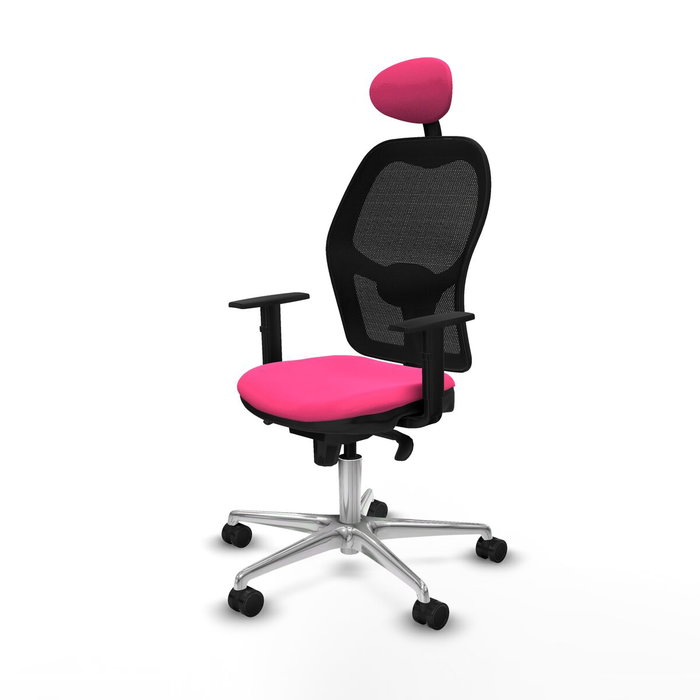 Piqueras y Crespo Chaise de Bureau avec Appui-tête 1D086N1 Rose
