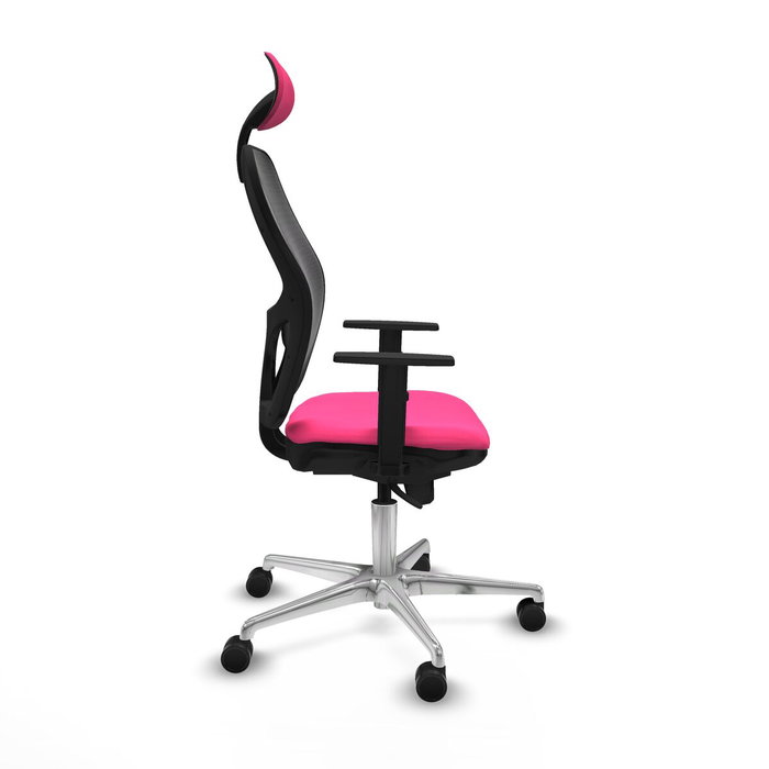Piqueras y Crespo Chaise de Bureau avec Appui-tête 1D086N1 Rose