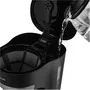 Smarton CE 300 - Cafetière électrique 1,25 L (10 tasses) avec bouilloire en verre, fonction anti-goutte et maintien au chaud - Filtre permanent amovible