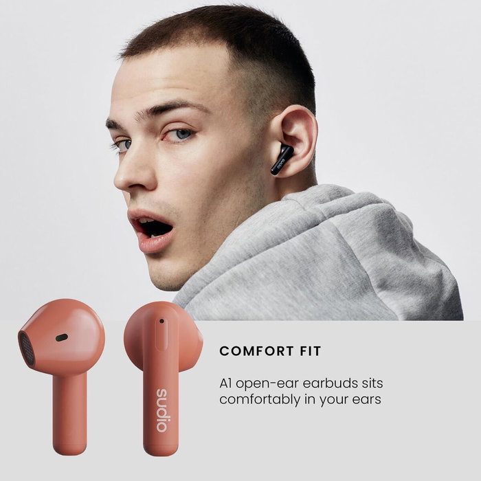 Écouteurs in Ear Bluetooth Sudio A1 True Wireless Orange