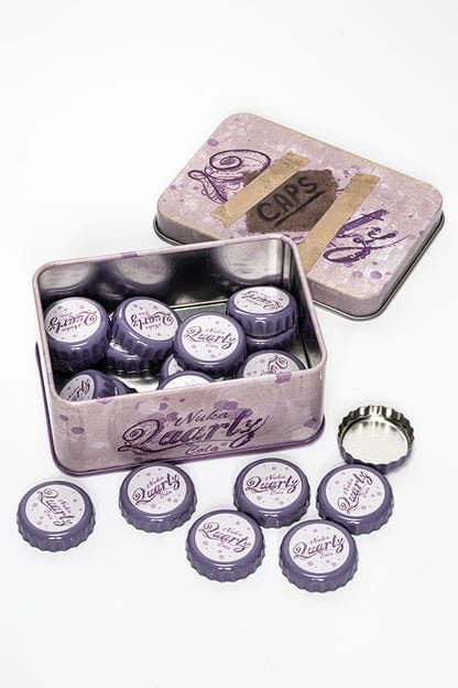 Fallout Bottle Caps Series Collectible Tin Nuka Quartz 10 cm Fallout Bottle Caps Series Collectible Tin Nuka Quartz 10 cm