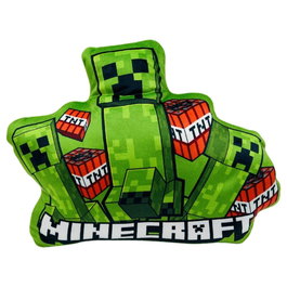 MOJANG STUDIOS Coussin Minecraft 3D - 35 cm - Housse en Velboa - Décoration ou accessoire de jeu