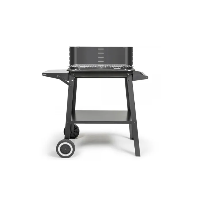 Livoo Barbecue à Charbon DOC328 - Acier Inox - Surface Cuisson 48.5 x 28.8 cm - Hauteur Réglable 70-84 cm - Avec Tablette Latérale Livoo Barbecue à Charbon DOC328 - Acier Inox - Surface Cuisson 48.5 x 28.8 cm - Hauteur Réglable 70-84 cm - Avec Tablette Latérale