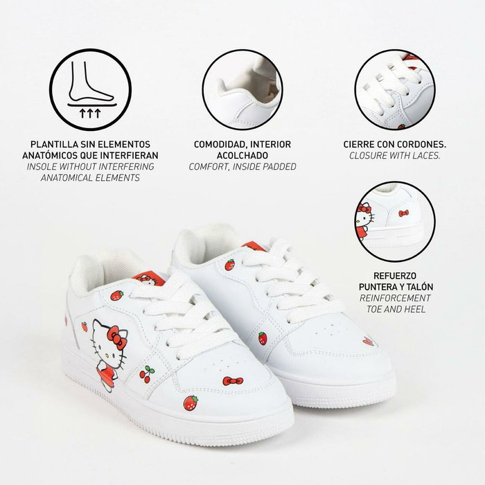 Chaussures de Sport pour Enfants Hello Kitty Blanc