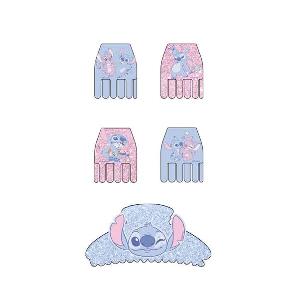 Cerdá Accessoires pour cheveux 5 barrettes Stitch Lilo et Stitch