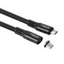 MicroConnect Câble USB-C vers USB-C Premium magnétique en silicone 1m, 240W, 8K, 40Gbps, USB4