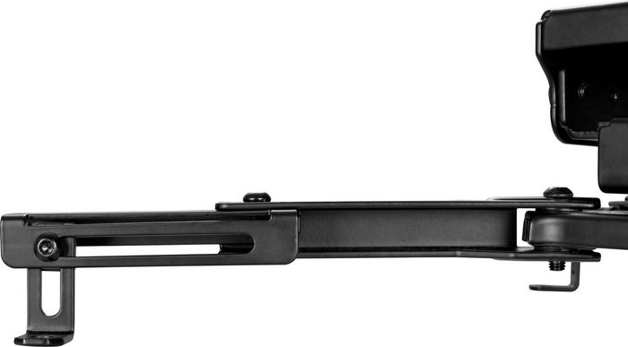 Vivolink Support de projecteur plafonnier réglable, Hauteur 74.5-114.5 cm, Charge max 35 kg, Inclinaison et pivot, Noir