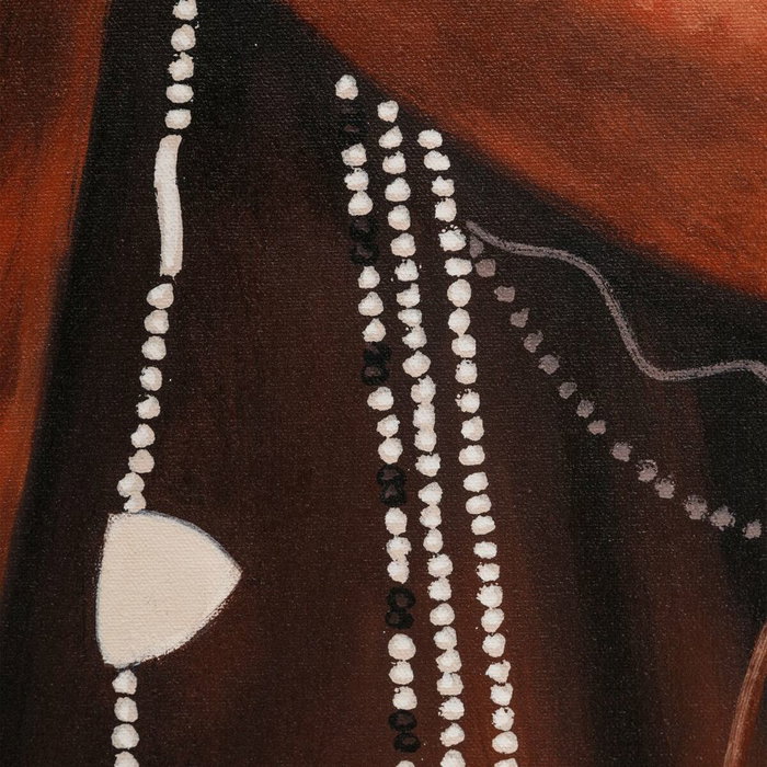 BigBuy Home Toile Acrylique 100 x 4 x 150 cm Noir et Crème