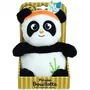 Jemini Peluche bouillotte Indian Panda, 21 cm, Blanc et Noir - Micro-perles d'argile chauffantes pour bébé