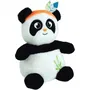 Jemini Peluche bouillotte Indian Panda, 21 cm, Blanc et Noir - Micro-perles d'argile chauffantes pour bébé
