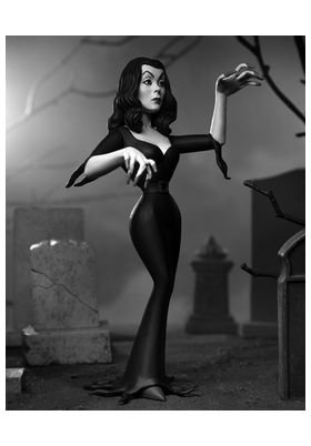 NECA Vampira Silver Screen Edition Toony Terrors figurine de action NECA Vampira Silver Screen Edition Toony Terrors figurine de action
