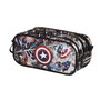 Karactermania Estuche Portatodo Trick FAN 2.2 - Trousse scolaire à compartiments sur le thème Capitaine America Comic - Ripstop - 23 x 10 x 11 cm