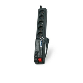 HSK DATA Bloc multiprise parafoudre 5 prises, noir, 3m