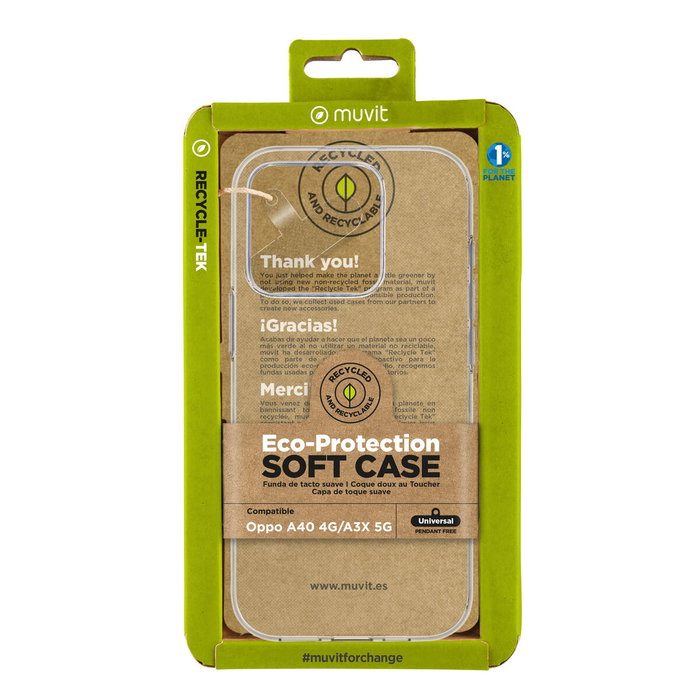 Étui pour téléphone portable Muvit for Change Oppo A40 Étui pour téléphone portable Muvit for Change Oppo A40