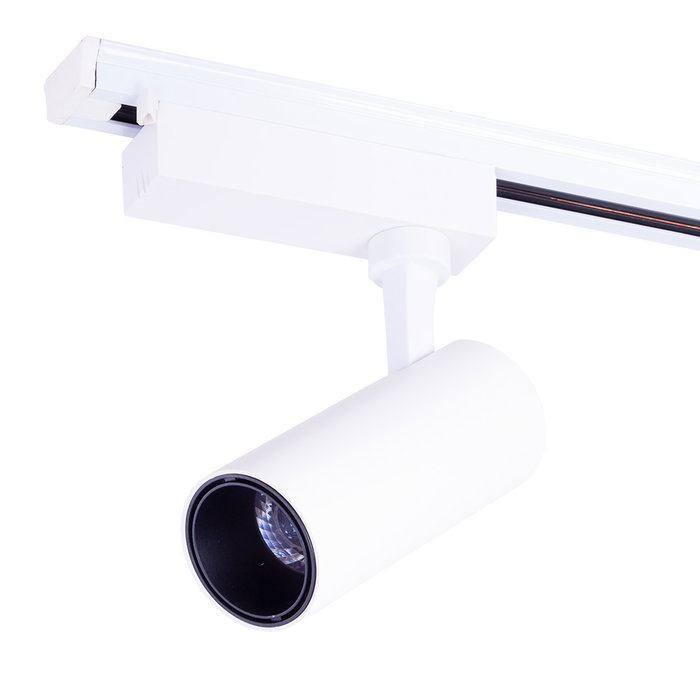 Lumiastra Projecteur LED sur rail 20W 2000Lm 4200K Blanc Naturel Monophasé