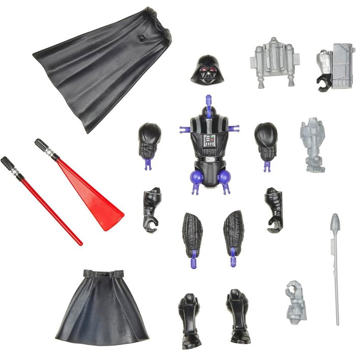 HASBRO Star Wars - Figurine Darth Vader Deluxe Mix Mashers 12 cm, articulée avec connecteurs universaux compatibles série