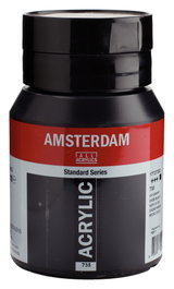 Amsterdam Standard Series Peinture Acrylique Noir Oxyde 735, 500 ml