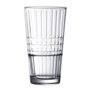Arcoroc Lot de 6 Verres Hauts Stack'Up Cross 35 cL en Verre Trempé