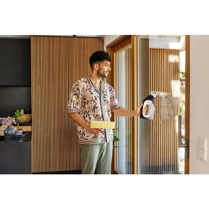 Karcher WV 3 Comfort Care - Nettoyeur de vitres - Raclette XL 280 mm - Autonomie 35 min - Nettoie jusqu'à 105 m² - Crochet de rangement Hook!It